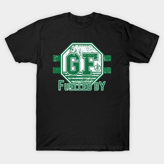 Fuelled by Gluten Free (green) T-Shirt by dkdesigns27